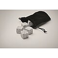 9 stone ice cube set in box, wood