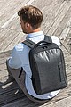 900D laptop backpack PVC free, black