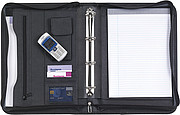 A4 Bonded leather folder Black