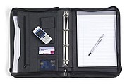 A4 Bonded leather folder Black