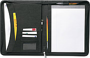 A4 Bonded leather folder Black