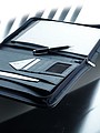 A4 Bonded leather folder Black