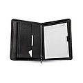 A4 bonded-leather portfolio, black