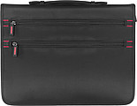 A4 Zipped nylon portfolio Black