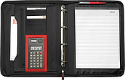 A4 Zipped nylon portfolio Black