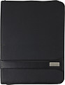 A4 Zipped PVC folder.Black
