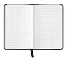 A5 block note checked paper, black