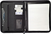 A5 Bonded leather folder Black