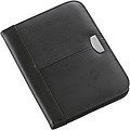 A5 Bonded leather folder Black