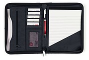 A5 Bonded leather folder Black