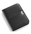 A5 Bonded leather folder Black