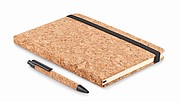A5 cork notebook and pen set