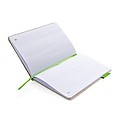 A5 Eco jute cotton notebook, green