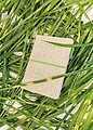 A5 Eco jute cotton notebook, green