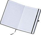 A5 note pad with ligned pages, black