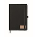 A5 notebook hard RPET cover, black
