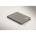 A5 notebook hard RPET cover, grey