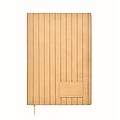 A5 notebook in smokey PU, beige