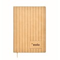 A5 notebook in smokey PU, beige