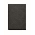 A5 notebook in smokey PU, black