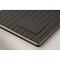 A5 notebook in smokey PU, black