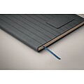A5 notebook in smokey PU, blue