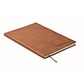 A5 notebook in smokey PU, brown
