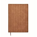 A5 notebook in smokey PU, brown