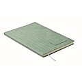 A5 notebook in smokey PU, mint green