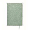 A5 notebook in smokey PU, mint green