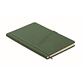 A5 notebook PU front pocket, dark green