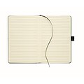 A5 notebook PU front pocket, dark green