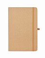 A5 notebook recycled paper set, beige