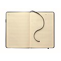 A5 notebook w/ integrated USB, black