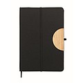 A5 notebook with 600D RPET hard cover