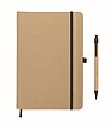 A5 notebook with hard recycled carton cover