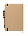 A5 notebook with hard recycled carton cover