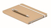 A5 notebook with hard recycled carton cover