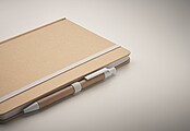A5 notebook with hard recycled carton cover