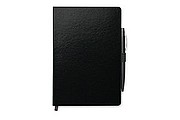 A5 notebook with pen, black