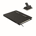 A5 notebook with phone holder, black