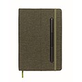 A5 notebook with phone holder, dark green