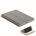 A5 notebook with phone holder, grey