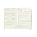 A5 notebook with soft recycled PU (81% recycled polyester and 19% PU) cover.