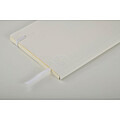 A5 notebook with soft recycled PU (81% recycled polyester and 19% PU) cover.