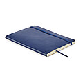 A5 notebook with soft recycled PU (81% recycled polyester and 19% PU) cover.