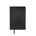 A5 notebook with soft recycled PU (81% recycled polyester and 19% PU) cover.