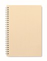 A5 recycled carton notebook, beige
