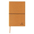 A5 recycled leather notebook,brown