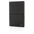 A5 recycled leather notebook,grey